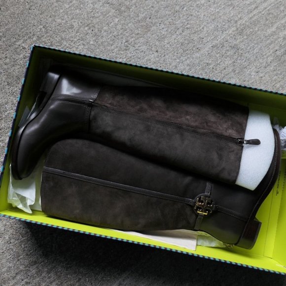 tory burch miller 25mm suede boots - Picture 4 of 9